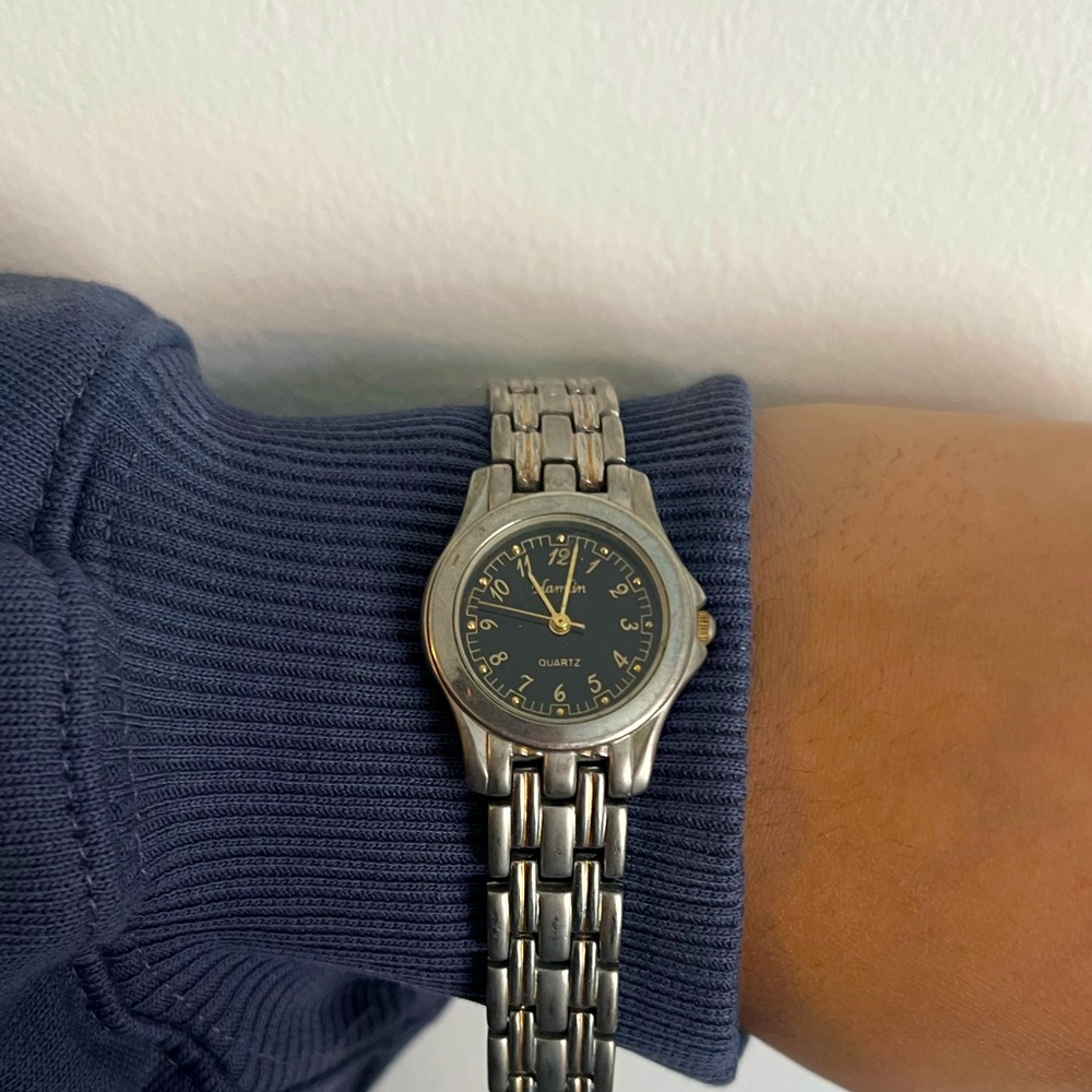 Hamlin Black Gold and Silver Watch